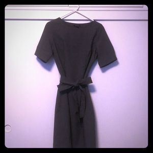 PRICE DROP Grey belted sheath dress Sz 10